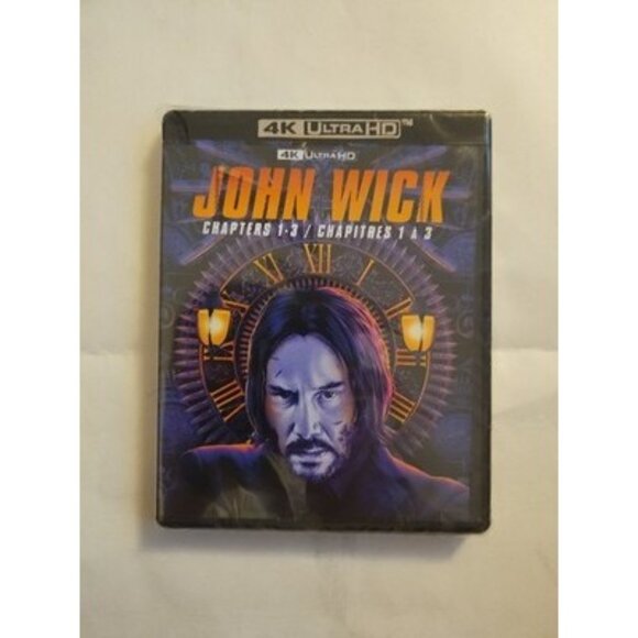 John Wick Chapters 1-3 (4K ULTRA HD) NEW SEALED - Picture 1 of 2